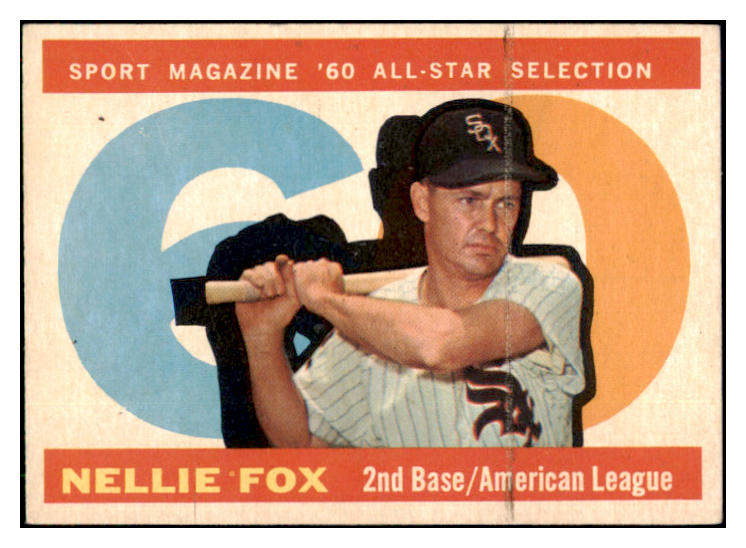 1960 Topps Baseball #555 Nellie Fox A.S. White Sox EX-MT 491369