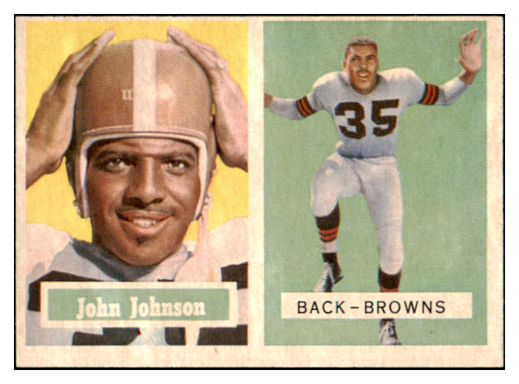 1957 Topps Football #016 John Henry Johnson Browns NR-MT 491376