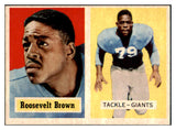1957 Topps Football #011 Roosevelt Brown Giants NR-MT 491377
