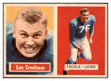 1957 Topps Football #020 Lou Creekmur Lions NR-MT 491378