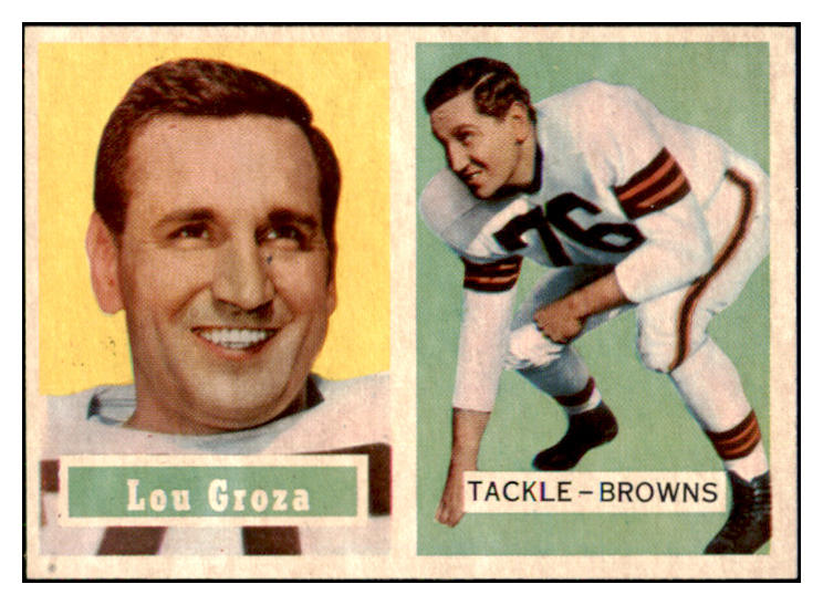 1957 Topps Football #028 Lou Groza Browns NR-MT 491380