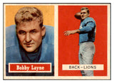 1957 Topps Football #032 Bobby Layne Lions NR-MT 491382