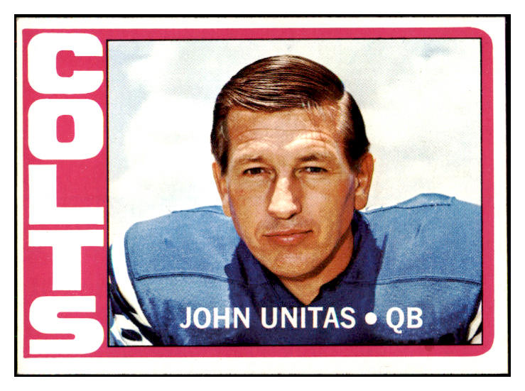 1972 Topps Football #165 John Unitas Colts NR-MT 491390