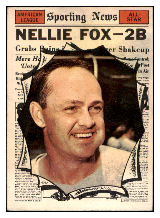 1961 Topps Baseball #570 Nellie Fox A.S. White Sox EX-MT 491397
