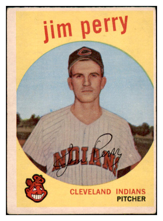 1959 Topps Baseball #542 Jim Perry Indians VG-EX 491398