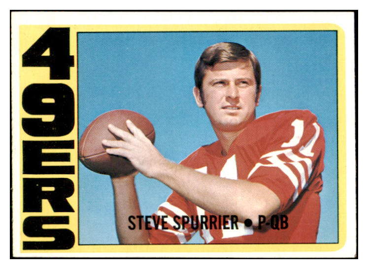 1972 Topps Football #291 Steve Spurrier 49ers NR-MT 491401