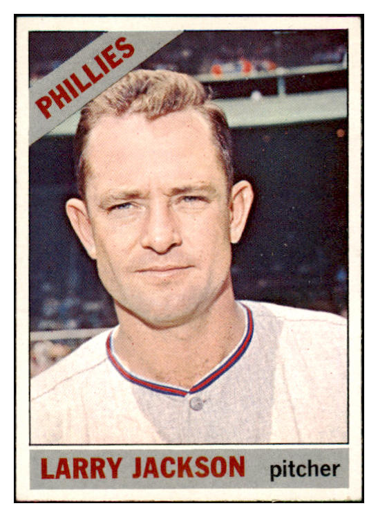 1966 Topps Baseball #595 Larry Jackson Phillies NR-MT 491415