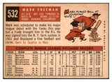 1959 Topps Baseball #532 Mark Freeman A's VG-EX 491431