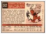 1959 Topps Baseball #512 George Altman Cubs VG-EX 491432