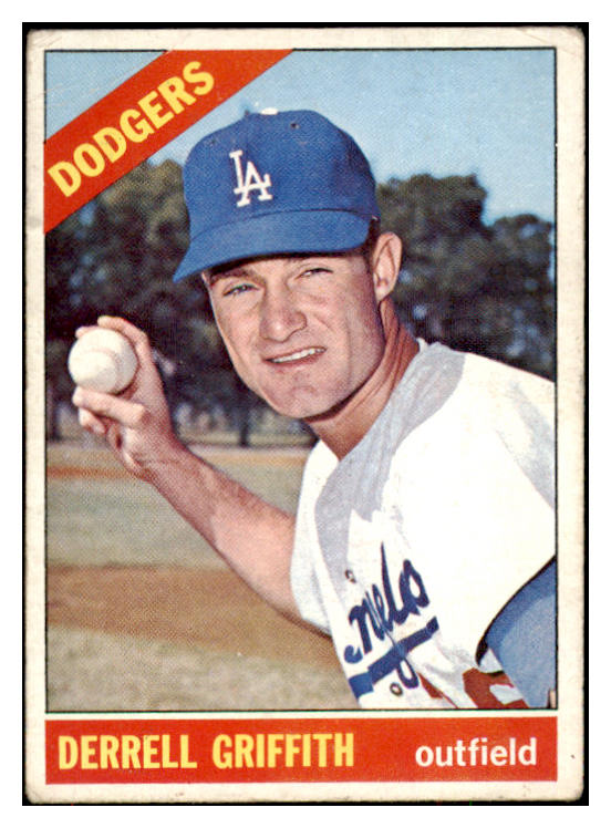 1966 Topps Baseball #573 Derrell Griffith Dodgers VG-EX 491440