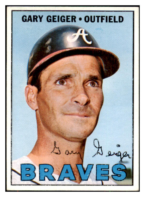 1967 Topps Baseball #566 Gary Geiger Braves NR-MT 491509