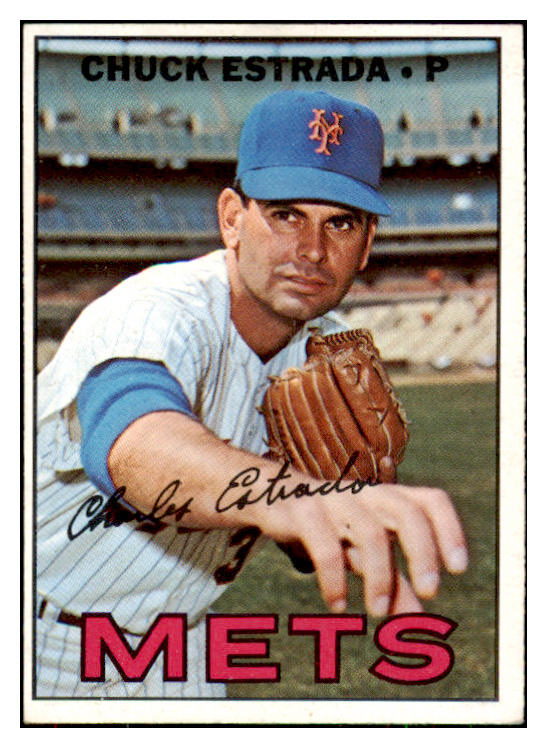 1967 Topps Baseball #537 Chuck Estrada Mets EX-MT 491531