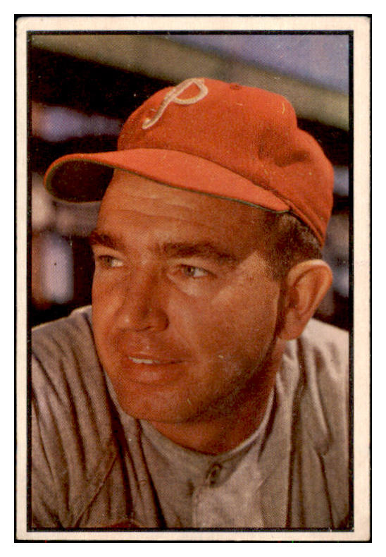 1953 Bowman Color Baseball #133 Willie Jones Phillies VG-EX 491534