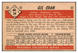 1953 Bowman Color Baseball #034 Gil Coan Senators EX 491545