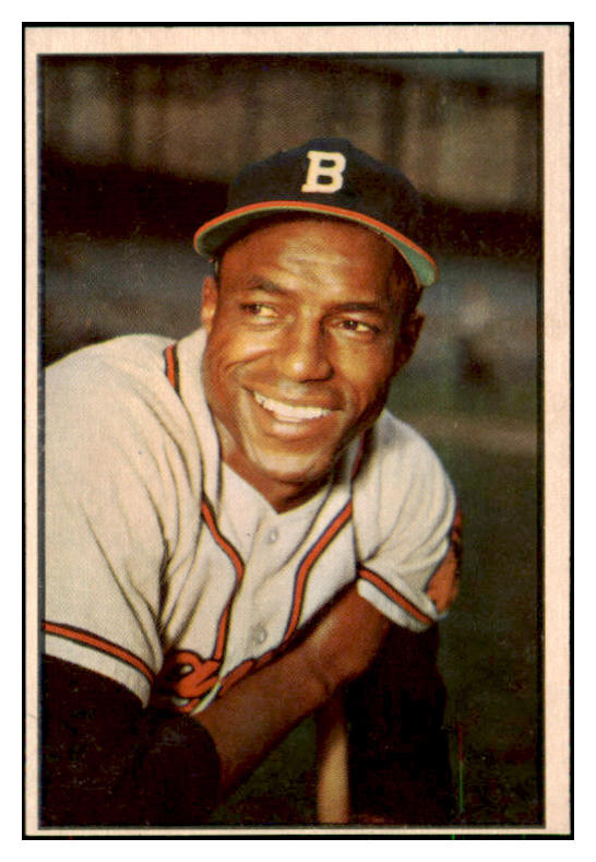 1953 Bowman Color Baseball #003 Sam Jethroe Braves VG-EX 491546