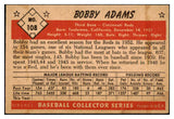 1953 Bowman Color Baseball #108 Bobby Adams Reds EX 491557