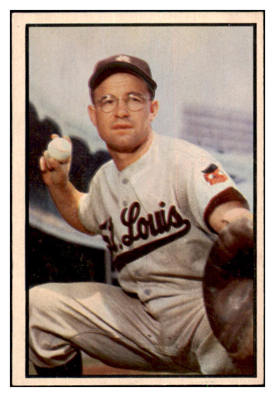 1953 Bowman Color Baseball #070 Clint Courtney Browns EX-MT 491568