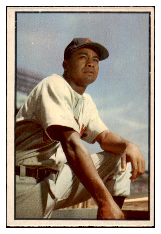 1953 Bowman Color Baseball #040 Larry Doby Indians EX-MT 491582