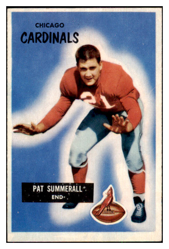 1955 Bowman Football #052 Pat Summerall Cardinals NR-MT 491586