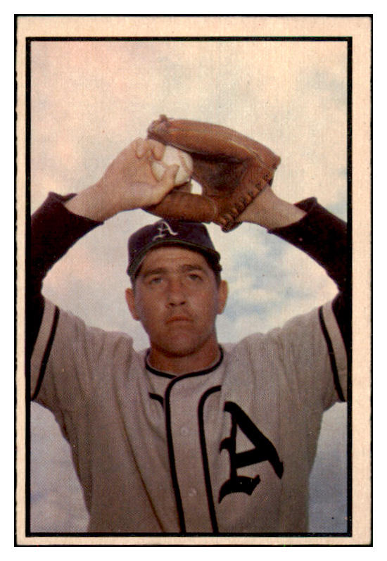 1953 Bowman Color Baseball #150 Carl Scheib A's EX-MT 491595