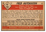 1953 Bowman Color Baseball #132 Fred Hutchinson Tigers EX-MT 491597