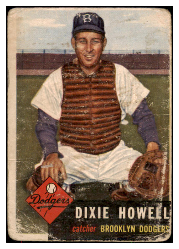1953 Topps Baseball #255 Dixie Howell Dodgers PR-FR 491601