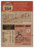 1953 Topps Baseball #254 Preacher Roe Dodgers EX 491606