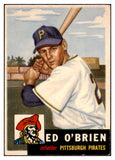 1953 Topps Baseball #249 Ed O'Brien Pirates EX 491610