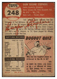 1953 Topps Baseball #248 Gene Stephens Red Sox VG-EX 491612