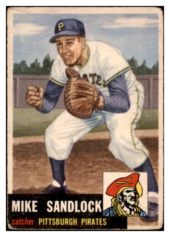 1953 Topps Baseball #247 Mike Sandlock Pirates GD-VG 491614