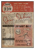 1953 Topps Baseball #239 Jim Delsing Tigers FR-GD 491623