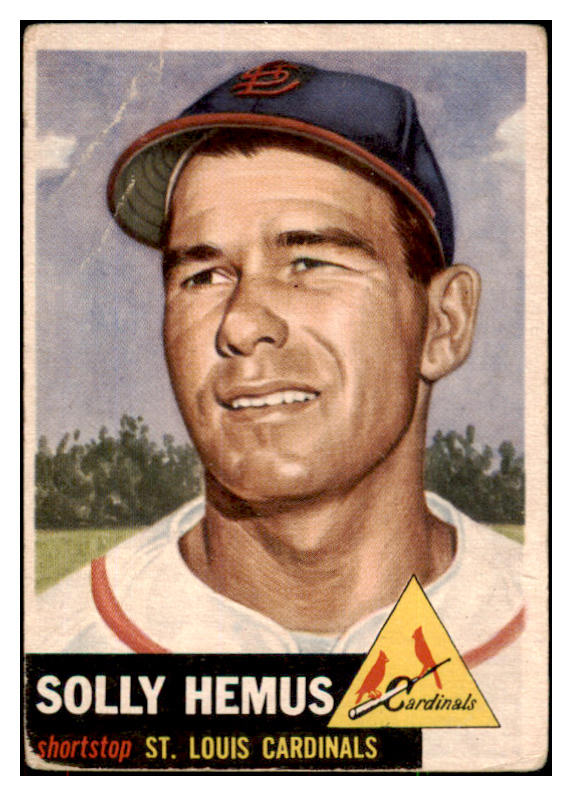 1953 Topps Baseball #231 Solly Hemus Cardinals GD-VG 491633