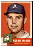 1953 Topps Baseball #227 Morrie Martin A's EX 491638