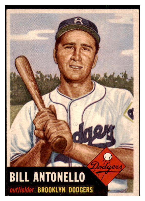 1953 Topps Baseball #272 Bill Antonello Dodgers VG-EX 491659