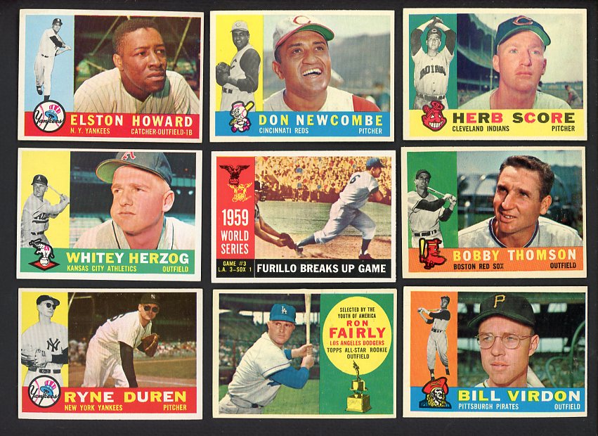 1960 Topps Set Lot 146 Diff EX-MT Newcombe Howard 491680