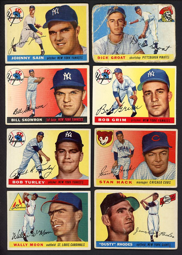 1955 Topps Set Lot 65 Diff Bargain Grade Skowron Groat 491683