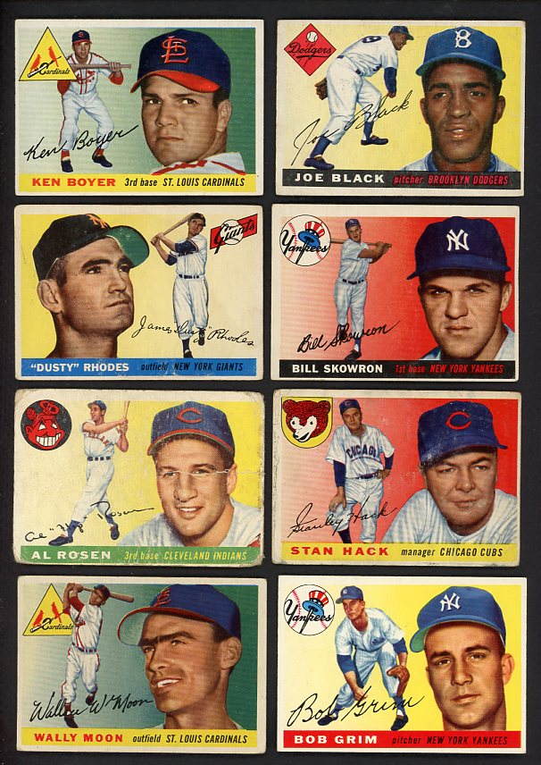 1955 Topps Set Lot 67 Diff Bargain Grade Skowron Boyer 491684