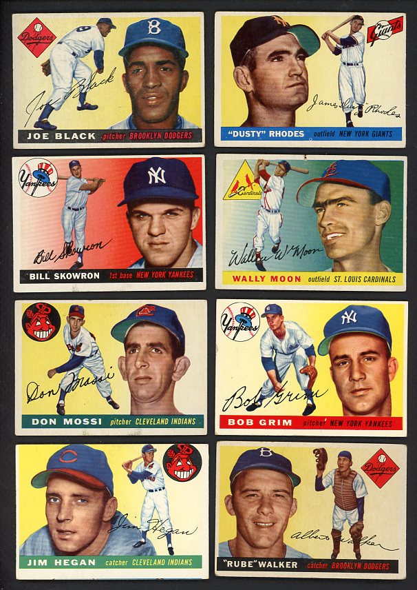 1955 Topps Set Lot 67 Diff Bargain Grade Black Skowron 491685