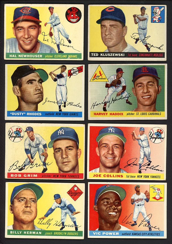 1955 Topps Set Lot 67 Diff Bargain Grade Newhouser Haddix 491686