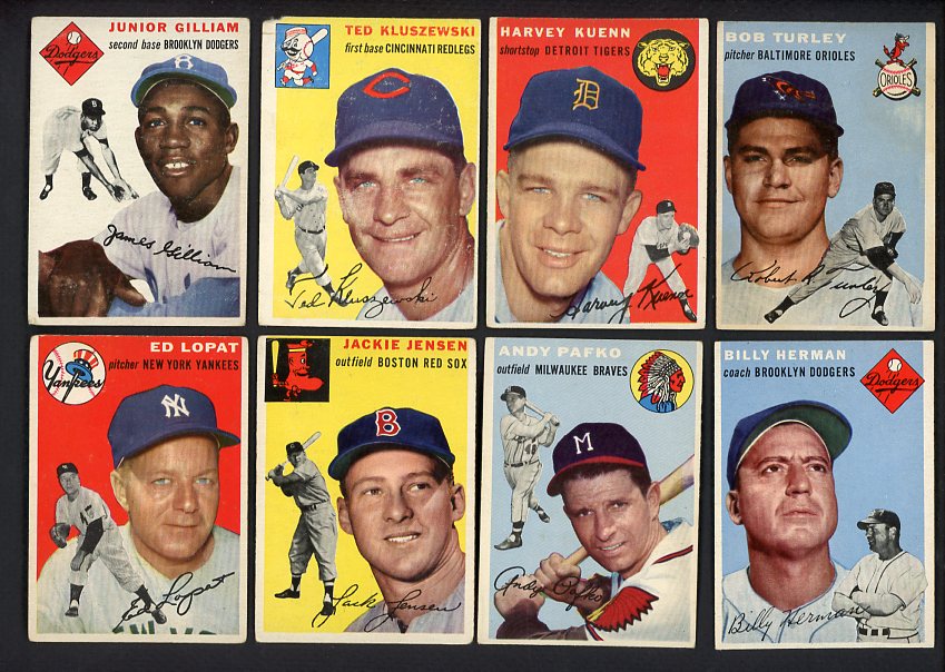 1954 Topps Set Lot 96 Diff Bargain Grade Kluszewski Gilliam 491696