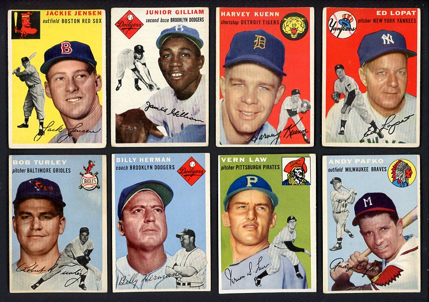 1954 Topps Set Lot 78 Diff VG/VG-EX Gilliam Lopat Turley 491721
