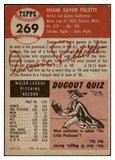 1953 Topps Baseball #269 Duane Pillette Browns GD-VG 491736