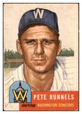 1953 Topps Baseball #219 Pete Runnels Senators VG-EX 491739