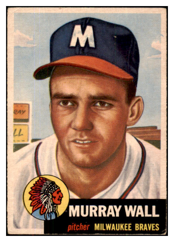 1953 Topps Baseball #217 Murray Wall Braves VG-EX 491741