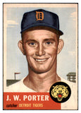 1953 Topps Baseball #211 J.W. Porter Tigers EX 491747