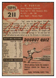 1953 Topps Baseball #211 J.W. Porter Tigers EX 491747