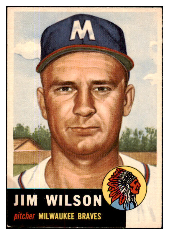 1953 Topps Baseball #208 Jim Wilson Braves EX-MT 491749