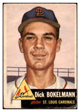 1953 Topps Baseball #204 Dick Bokelmann Cardinals Good 491751