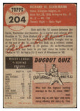 1953 Topps Baseball #204 Dick Bokelmann Cardinals Good 491751