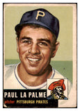 1953 Topps Baseball #201 Paul Lapalme Pirates Good 491754